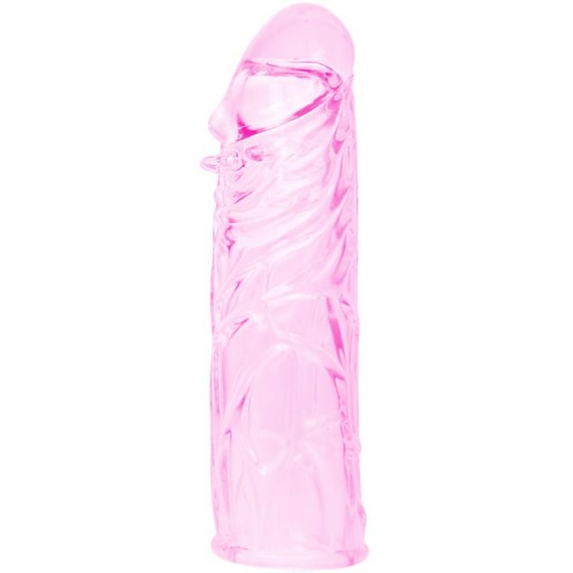 BAILE - CAPA PARA O PÉNIS EM SILICONE ESTIMULANTE ROSA 13 CM 1