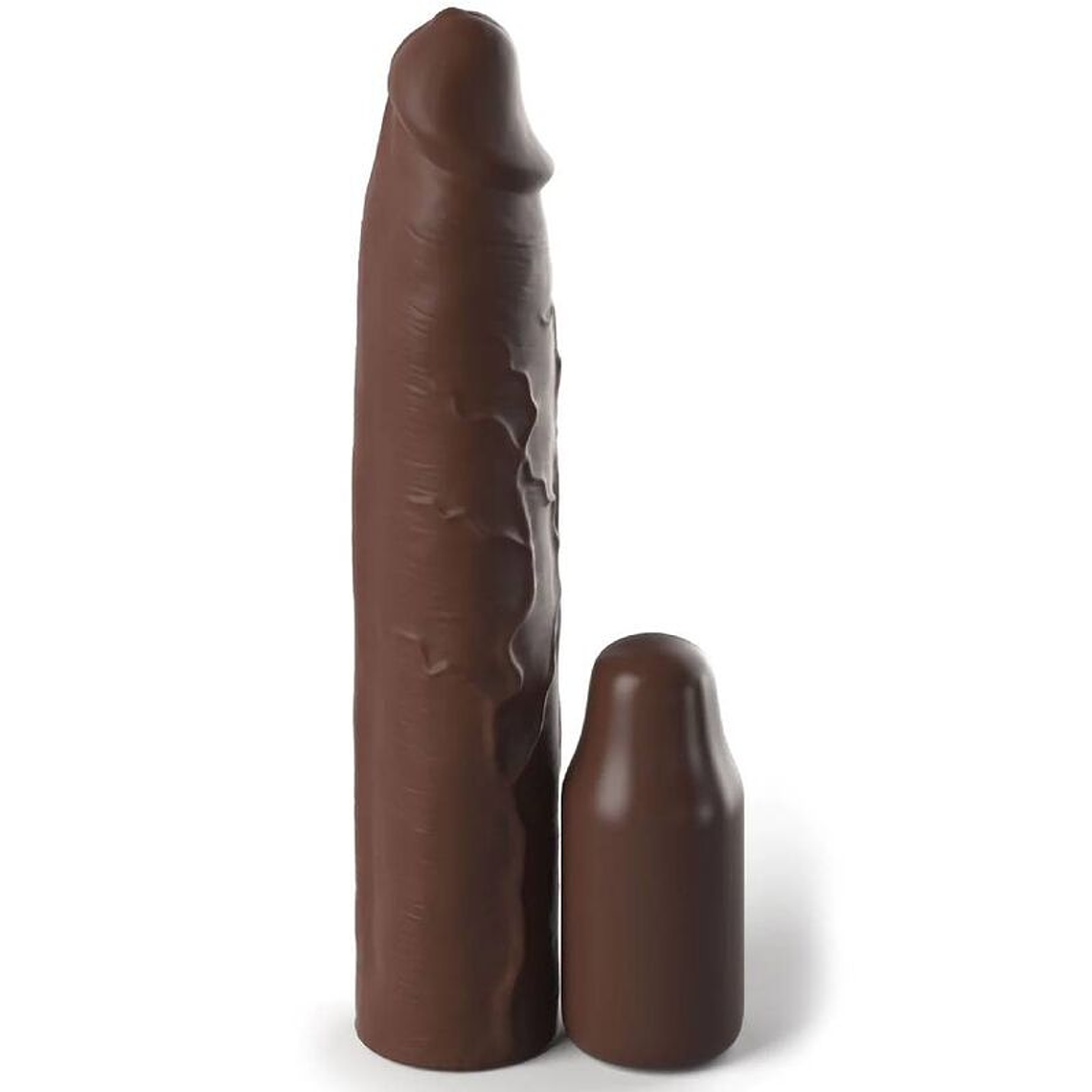 FANTASY X- TENSIONS - PIPEDREAMS SLEEVE 22,86 CM + 7,62 CM PLUG BROWN 1