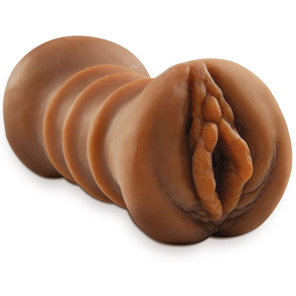 FETISH FANTASY EXTREME - MASTURBADOR REALÍSTICO DE DUPLA ENTRADA VAGINA E ANO MARROM 1