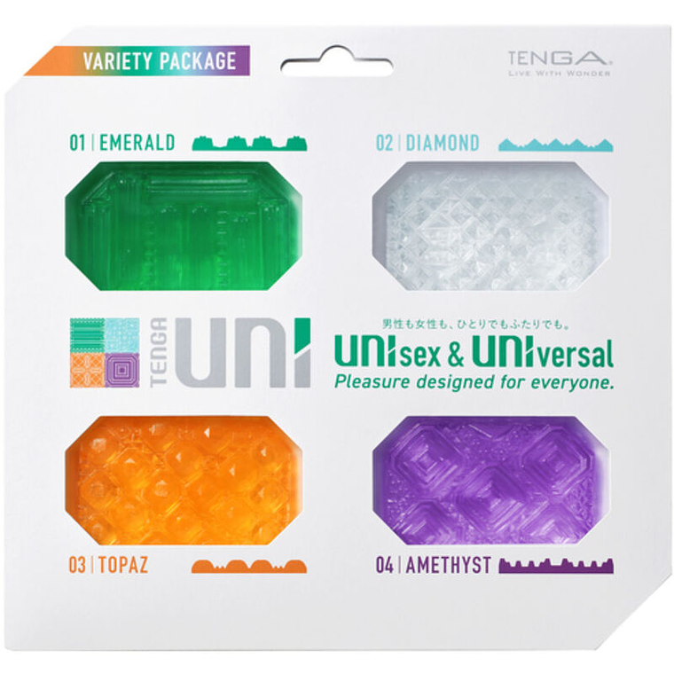 TENGA - MASTURBADOR UNI VARIETY DEDAL PACK 4 UNIDADES 1