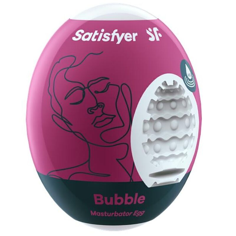 SATISFYER - OVO MASTURBADOR BUBBLE 1