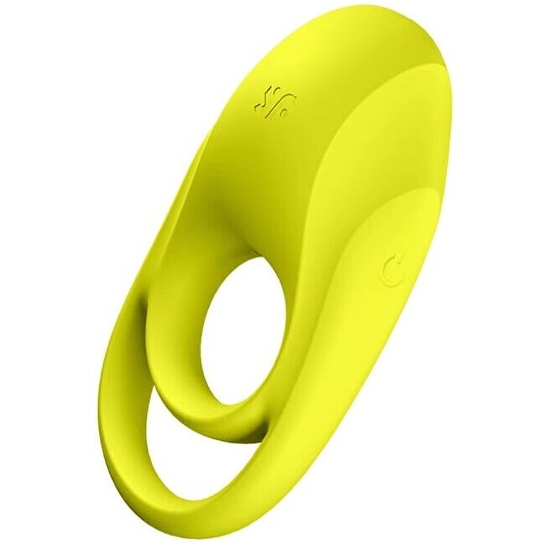 SATISFYER - SPECTACULAR DUO RING VIBRADOR AMARELO 1