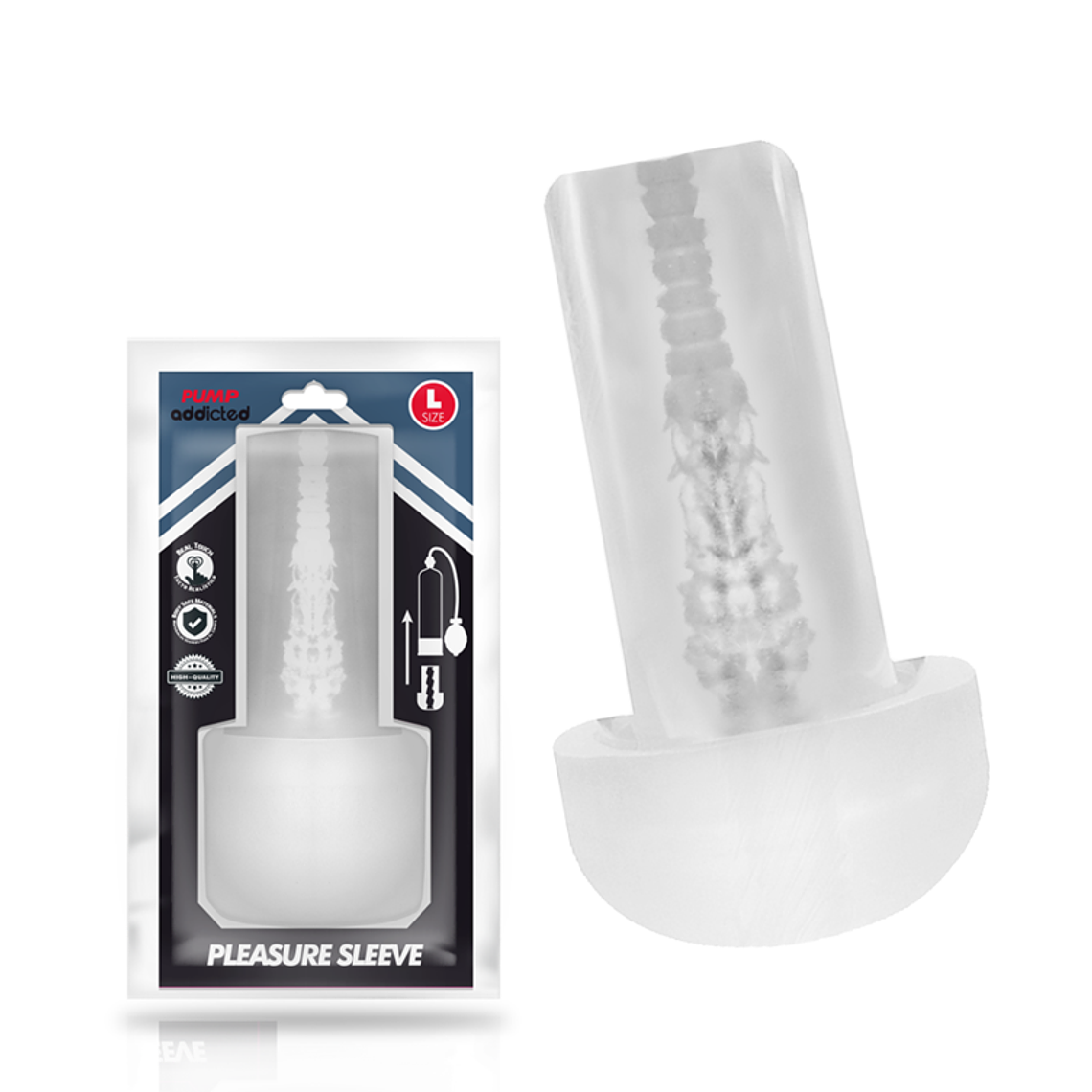 PUMP ADDICTED - MASTURBADOR COM MANGA DE PRAZER TAMANHO G 1