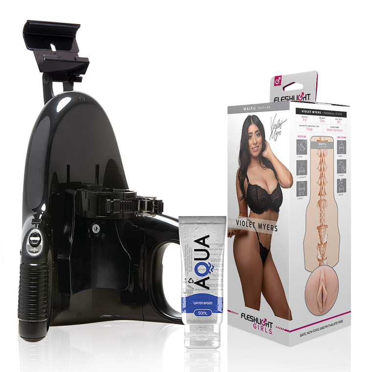 FLESHLIGHT - VIOLET MYERS WAIFU + LANÇAMENTO UNIVERSAL + LUBRIFICANTE AQUA QUALITY 50 ML 1