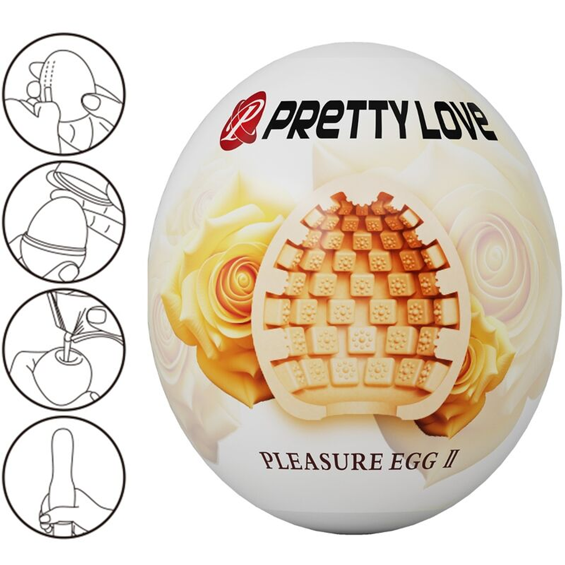 PRETTY LOVE - MASTURBADOR MASCULINO OVO CARNE 1