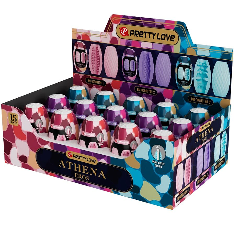 PRETTY LOVE - ATHENA EROS PACK 15 MASTURBADORES MASCULINOS VARIOS 1