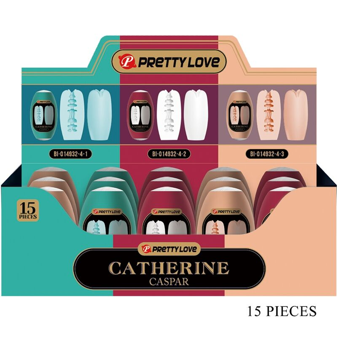 PRETTY LOVE - CASPAR PACK 15 MASTURBADORES MASCULINOS VARIOS 1