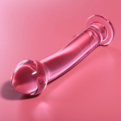 NEBULA SERIES BY IBIZA - MODELO 11 DILDO VIDRO BOROSILICADO ROSA 16 CM -O- 3 CM