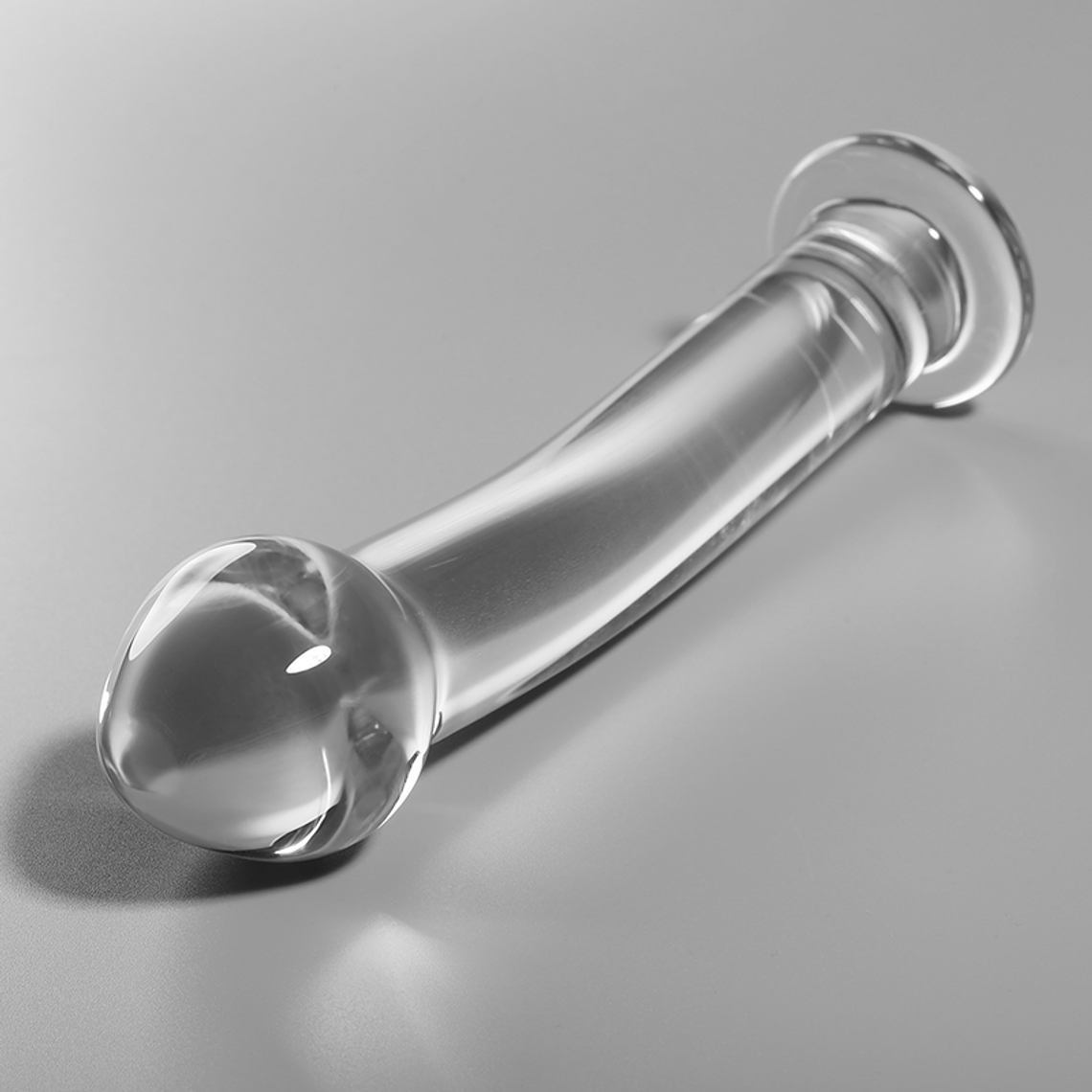 NEBULA SERIES BY IBIZA - MODELO 11 DILDO VIDRO BOROSILICADO TRANSPARENTE 16 CM -O- 3 CM 1