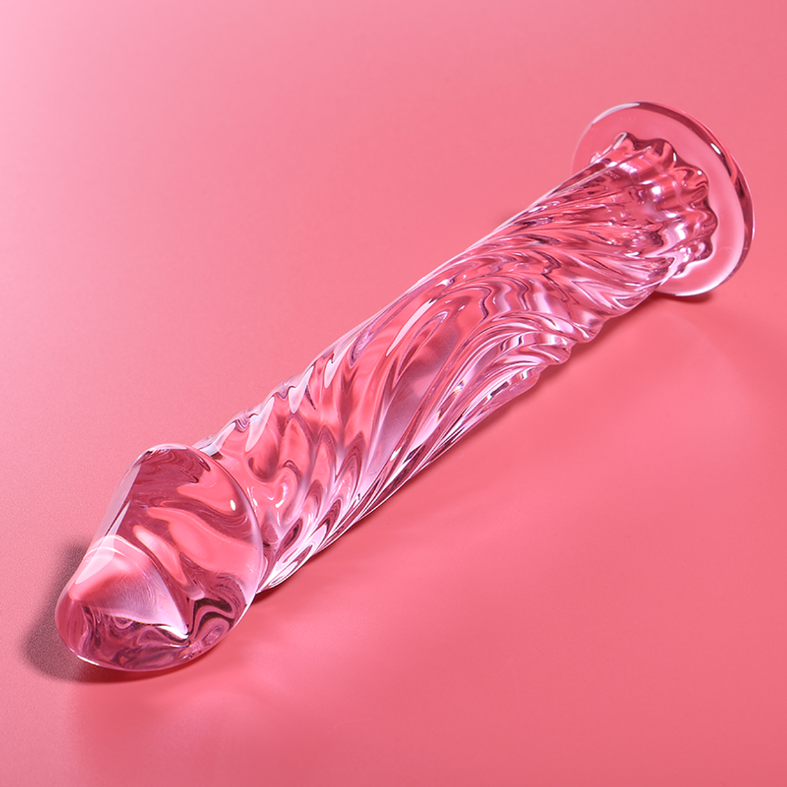 NEBULA SERIES BY IBIZA - MODELO 12 DILDO VIDRO BOROSILICADO ROSA 17 CM -O- 3.5 CM 1