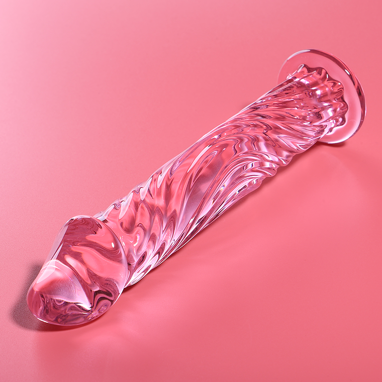 NEBULA SERIES BY IBIZA - MODELO 12 DILDO VIDRO BOROSILICADO ROSA 17 CM -O- 3.5 CM 1