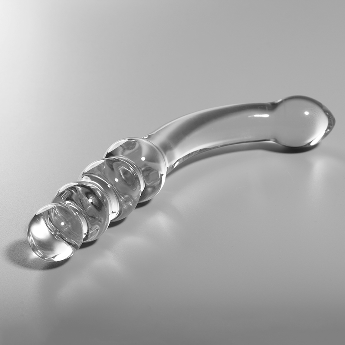 NEBULA SERIES BY IBIZA - MODELO 14 DILDO VIDRO BOROSILICADO TRANSPARENTE 18.5 CM -O- 3 CM 1