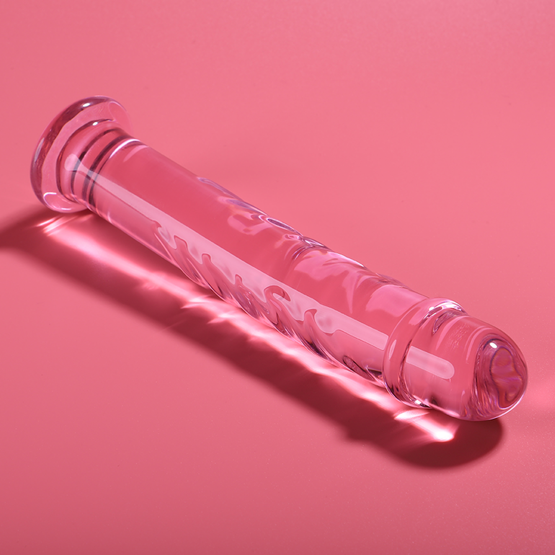 NEBULA SERIES BY IBIZA - MODELO 16 DILDO VIDRO BOROSILICADO ROSA 18.5 CM -O- 3 CM 1