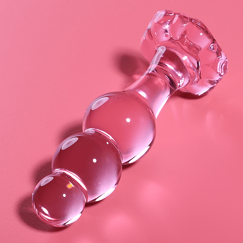 NEBULA SERIES BY IBIZA - MODELO 1 PLUG ANAL VIDRO BOROSILICADO ROSA 10.5 CM -O- 3 CM