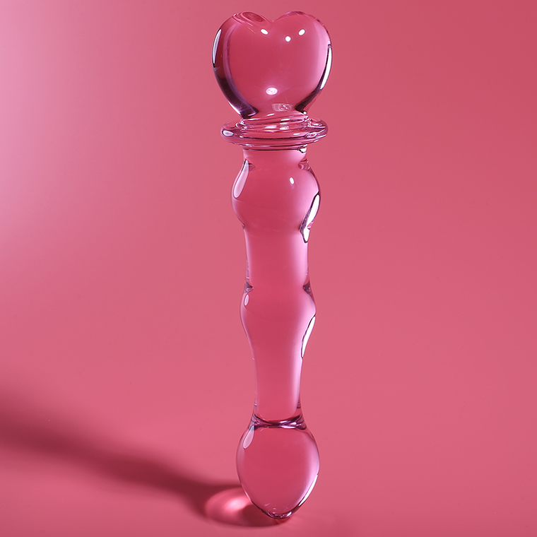 NEBULA SERIES BY IBIZA - MODELO 21 DILDO VIDRO BOROSILICADO ROSA 20.5 CM -O- 3.5 CM 1