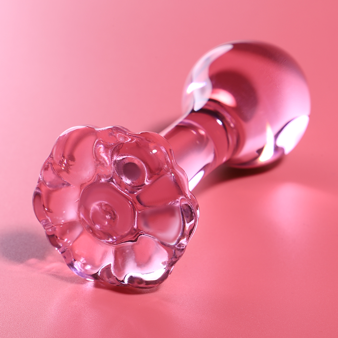 NEBULA SERIES BY IBIZA - MODELO 2 PLUG ANAL VIDRO BOROSILICADO ROSA 11 CM -O- 3.5 CM 1