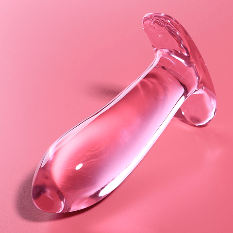 NEBULA SERIES BY IBIZA - MODELO 5 ANAL PLUG VIDRO BOROSILICADO ROSA 12.5 CM -O- 3.5 CM