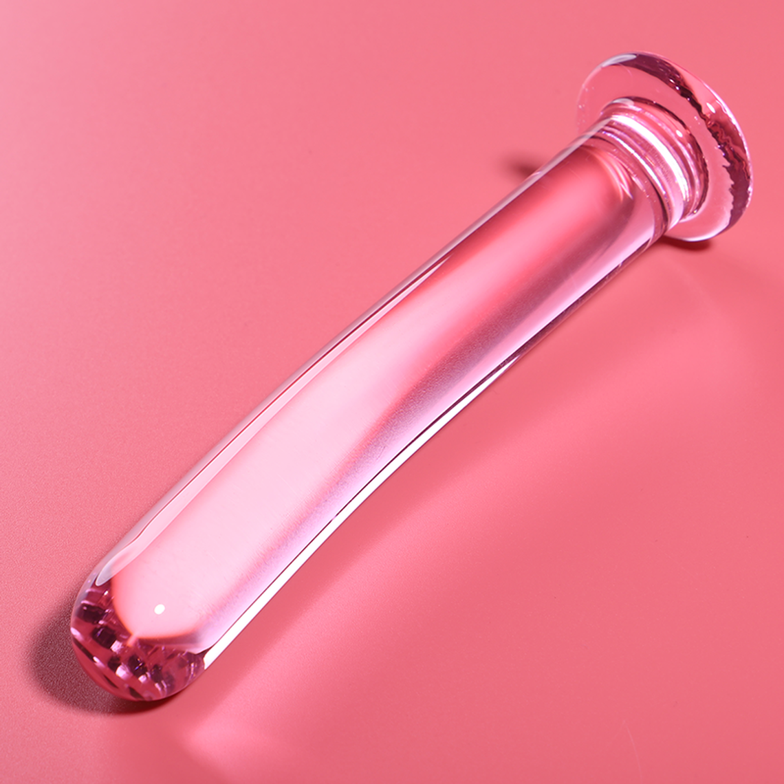 NEBULA SERIES BY IBIZA - MODELO 8 DILDO VIDRO BOROSILICADO ROSA 14.5 CM -O- 2 CM 1