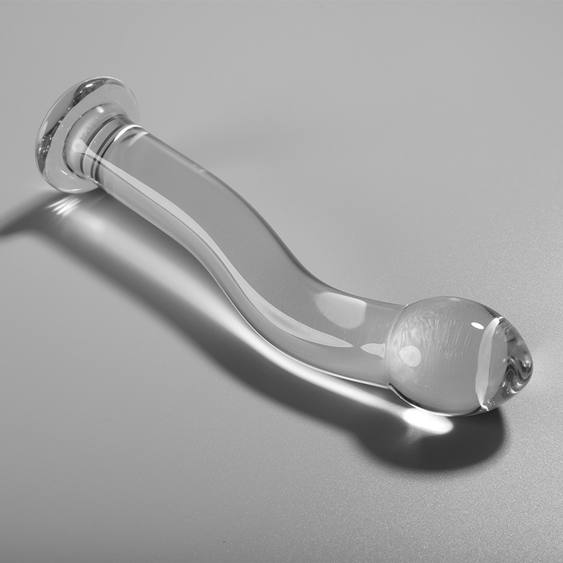 SÉRIE NEBULA BY IBIZA - MODELO 18 DILDO VIDRO BOROSILICADO TRANSPARENTE 18.5 CM -O- 3.5 CM 1