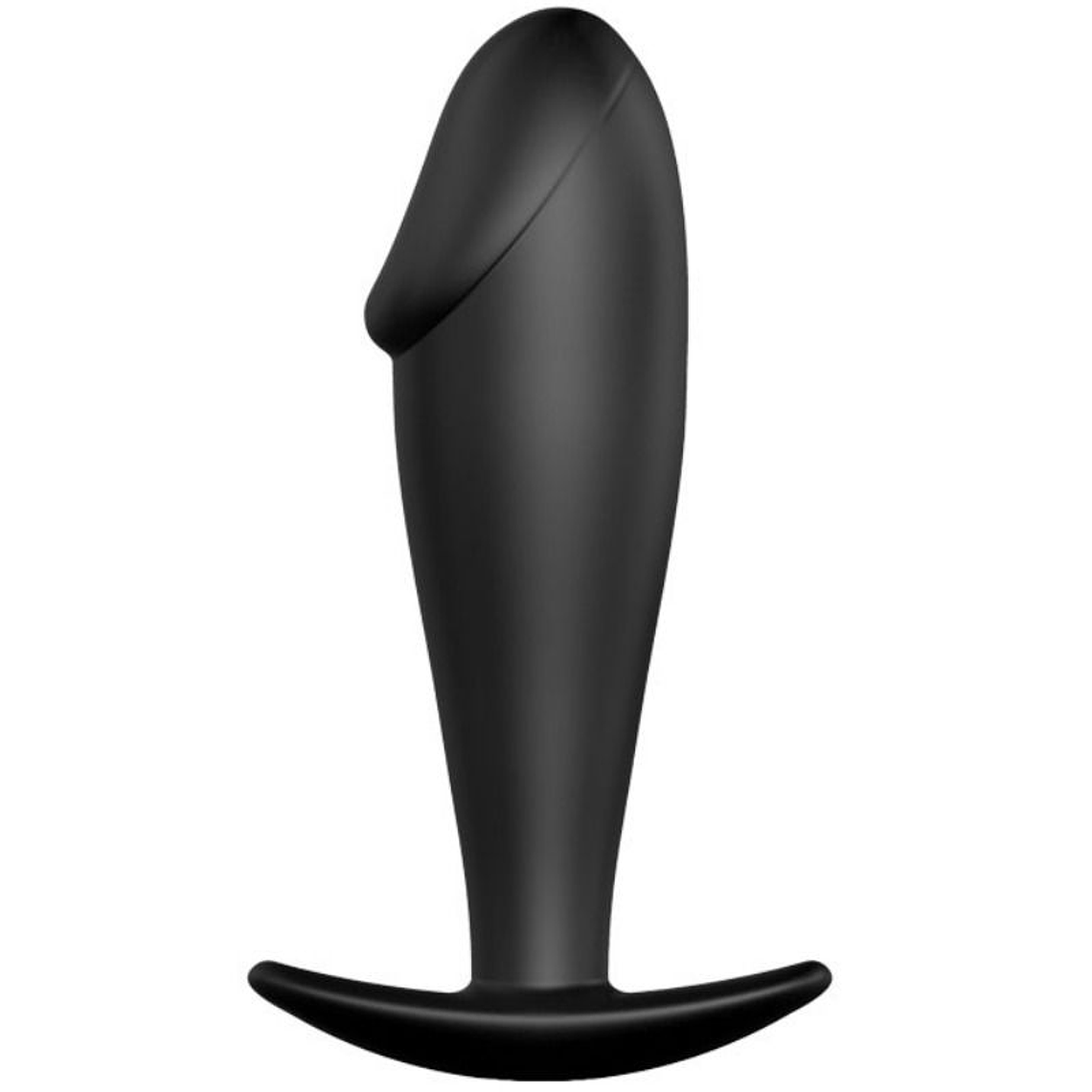 PRETTY LOVE - PLUG ANAL FORMA DE PÊNIS DE SILICONE PRETO 1