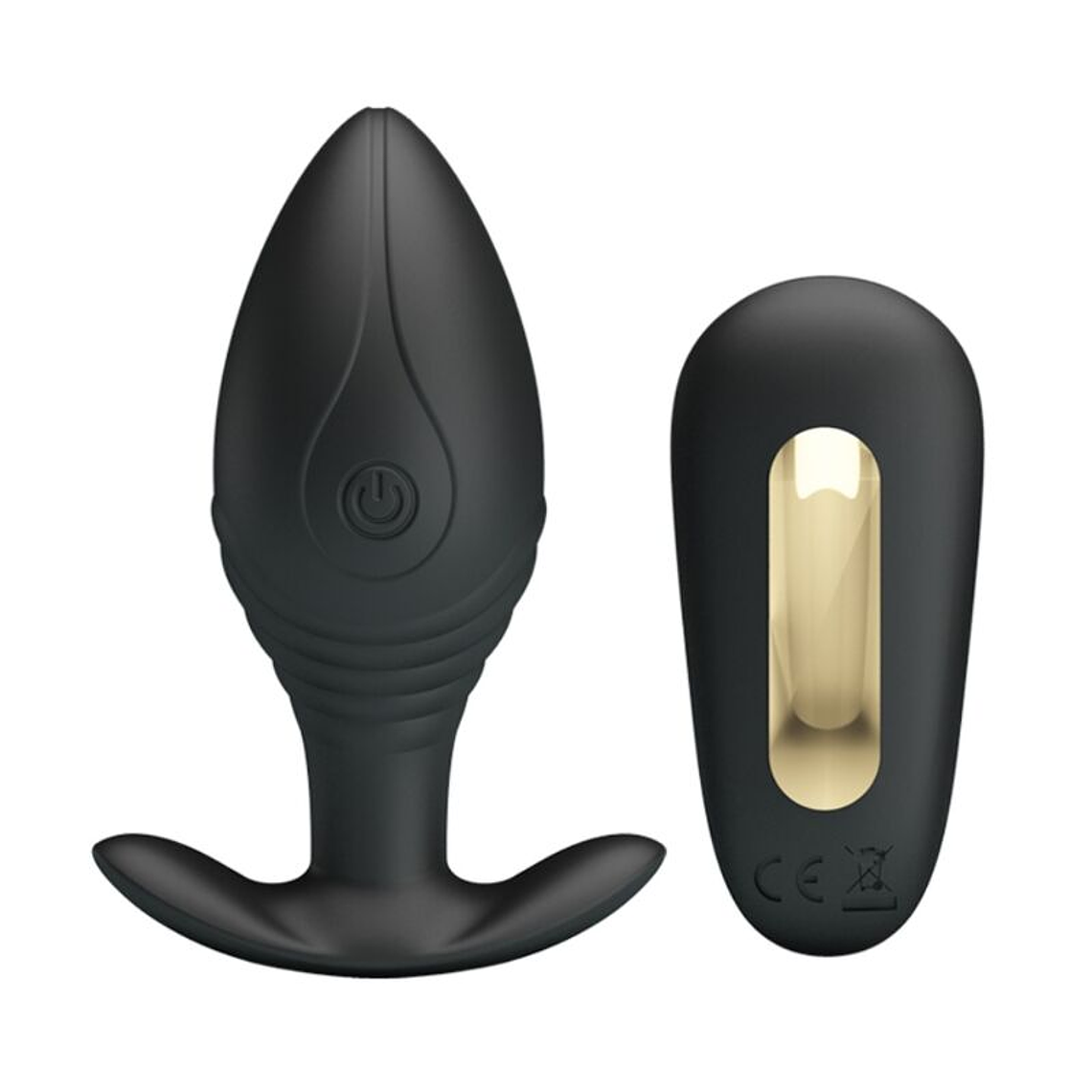 PRETTY LOVE - VIBRADOR RECARREGVEL REGINA ANAL PLUG PRETO 1