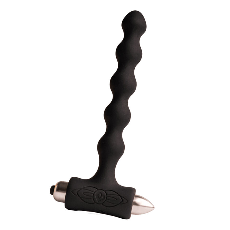 ROCKS-OFF - PETITE SENSATIONS PEARLS PLUG ANAL VIBRADOR PRETO 1