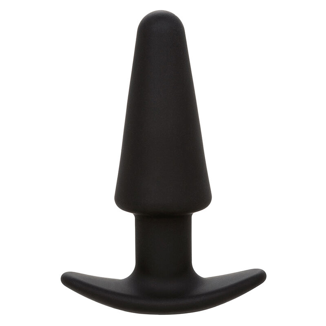 CALEXOTICS - ROCK BOTTOM PLUG ANAL CÔNICO 10 VIBRAÇÕES SILICONE PRETO 1
