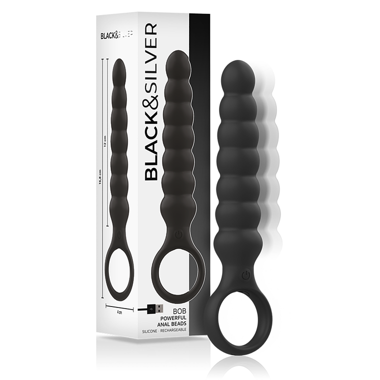 BLACK&SILVER - DILADOR ANAL DE SILICONE BOB PODEROSO 1
