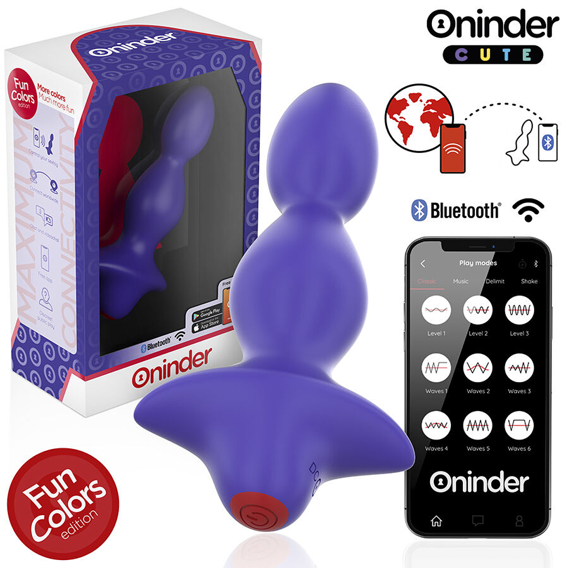 ONINDER CUTE - PLUG ANAL VIBRANTE LOVE BUTT - APLICATIVO MUNDIAL GRATUITO 1