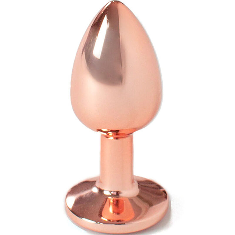 SECRETPLAY - PLUG ANAL DE METAL OURO ROSA TAMANHO PEQUENO 7 CM 1