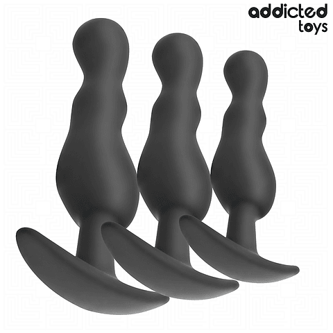 ADDICTED TOYS - CONJUNTO DE 3 PLUG ANAL MODELO 1