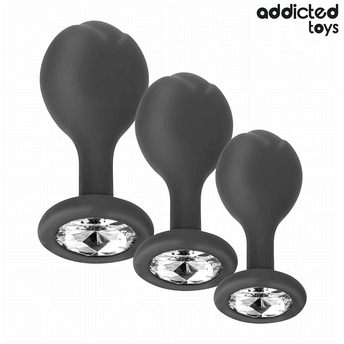 ADDICTED TOYS - CONJUNTO DE 3 PLUG ANAL COM JOIA 1