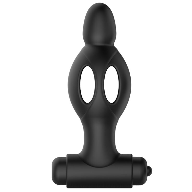 MR PLAY - PLUG ANAL DE SILICONE COM VIBRAO 1