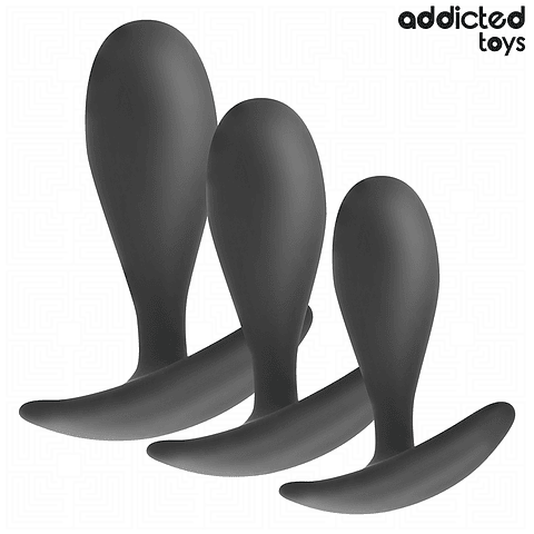 ADDICTED TOYS - CONJUNTO DE 3 PLUG ANAL MODELO 2