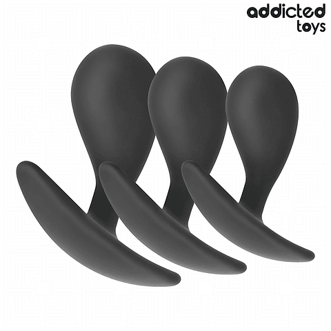 ADDICTED TOYS - CONJUNTO DE 3 PLUG ANAL MODELO 3