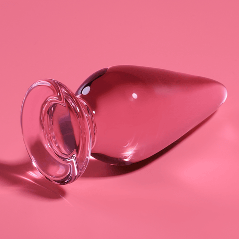 NEBULA SERIES BY IBIZA - MODELO 4 ANAL PLUG VIDRO BOROSILICADO ROSA 11 CM -O- 5 CM