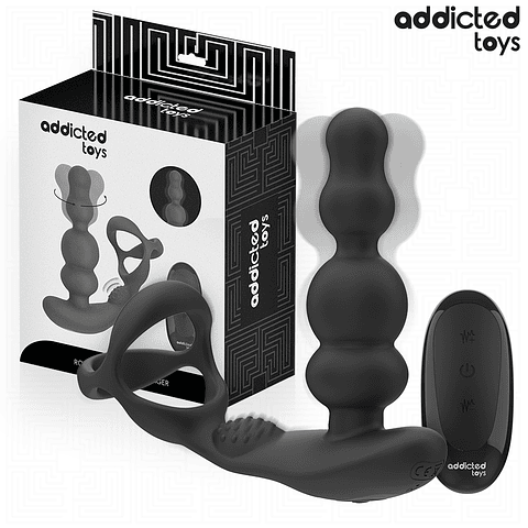 ADDICTED TOYS - MASSAGEADOR DE PRÓSTATA GIRATÓRIO COM CONTROLE REMOTO