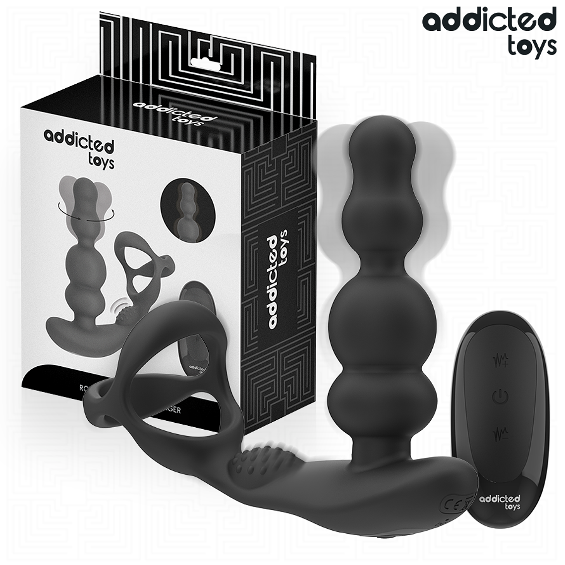 ADDICTED TOYS - MASSAGEADOR DE PRÓSTATA GIRATÓRIO COM CONTROLE REMOTO 1