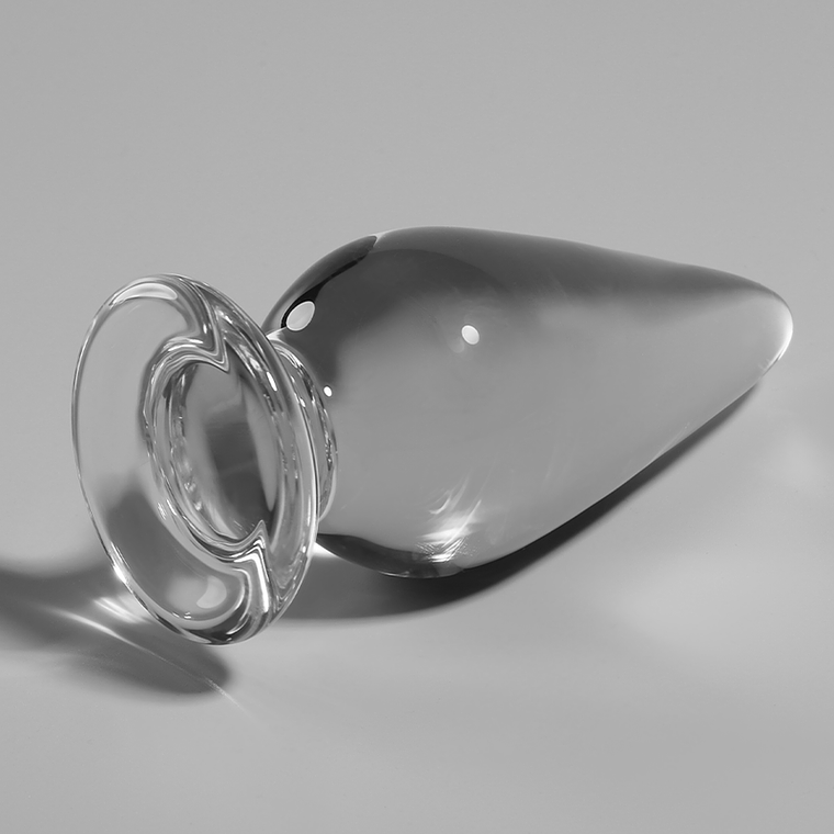 NEBULA SERIES BY IBIZA - MODELO 4 ANAL PLUG VIDRO BOROSILICADO TRANSPARENTE 11 CM -O- 5 CM 1