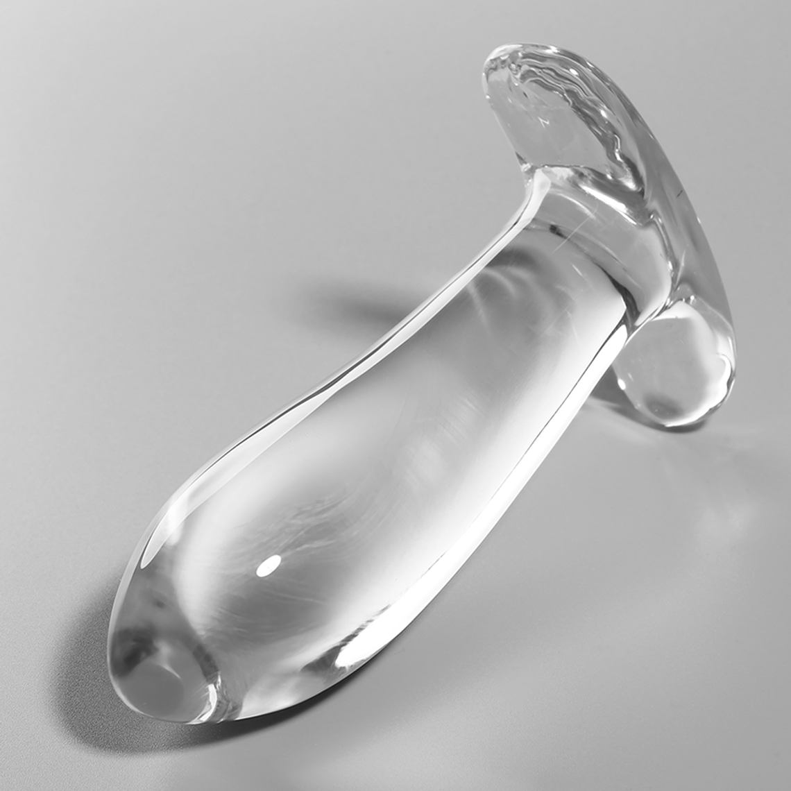 NEBULA SERIES BY IBIZA - MODELO 5 ANAL PLUG VIDRO BOROSILICADO TRANSPARENTE 12.5 CM -O- 3.5 CM 1