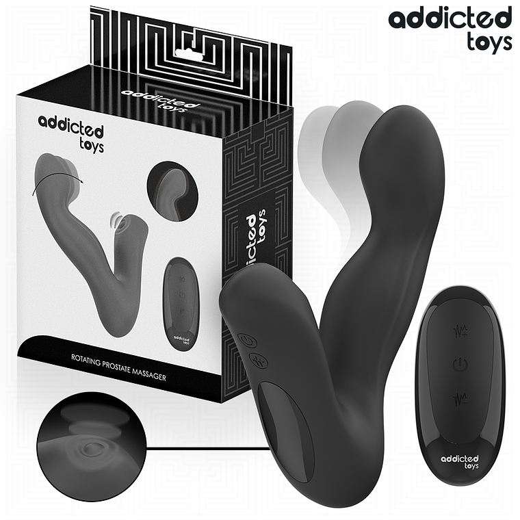 ADDICTED TOYS - MASSAGEADOR DE PRÓSTATA OSCILANTE COM MODO DE PULSAÇÃO E CONTROLE REMOTO 1