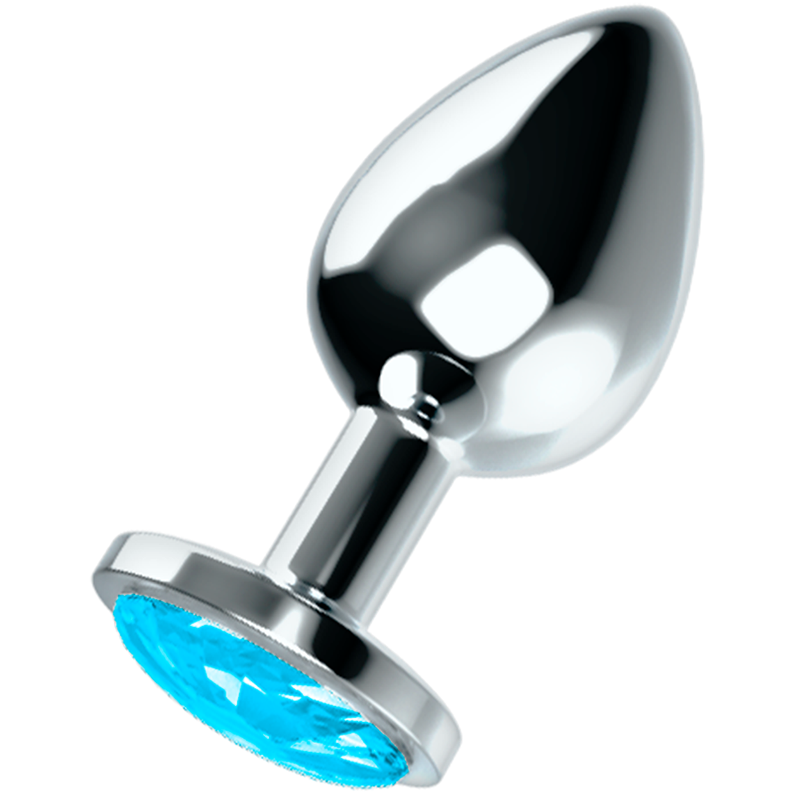 OHMAMA - PLUG ANAL COM CRISTAL AZUL L 1