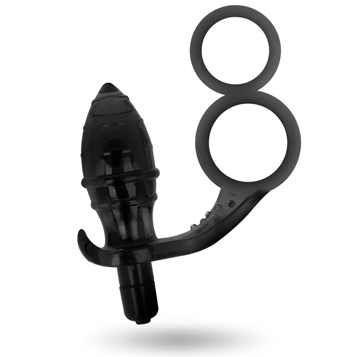ADDICTED TOYS - PLUG ANAL COM ANEL DUPLO PRETO 1