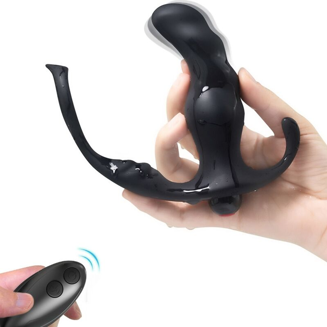 ARMONY - KNIGHT VIBRADOR ANAL PRÓSTATA E ANEL CONTROLE REMOTO PRETO 1