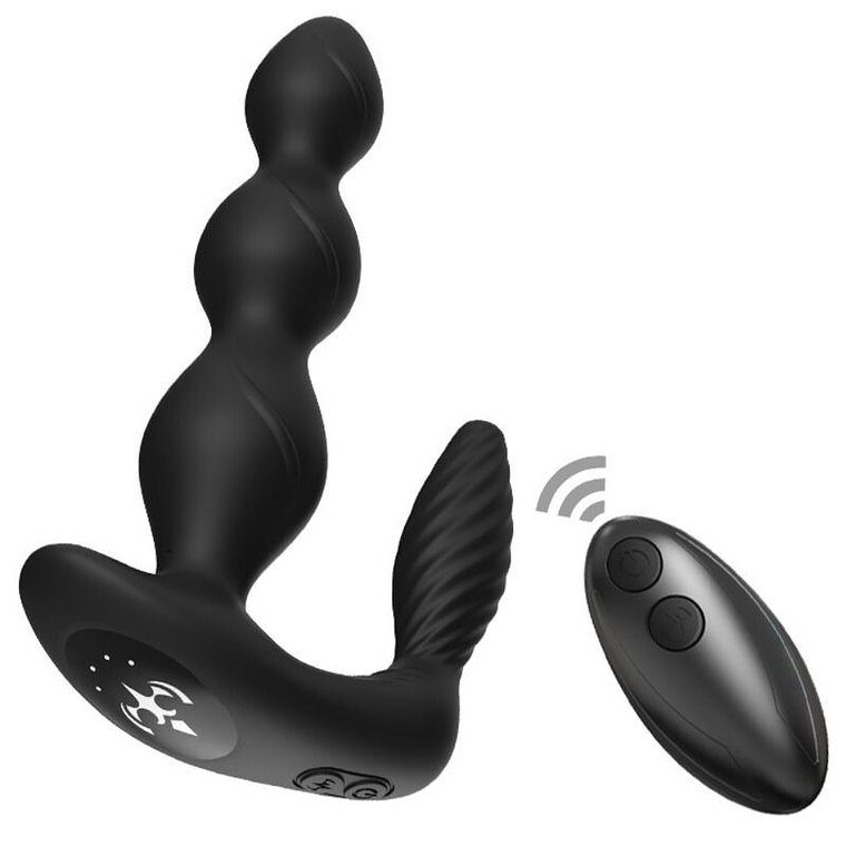 ARMONY - VIBRADOR E ESTIMULADOR MANFUN PLUG ANAL CONTROLE REMOTO PRETO 1