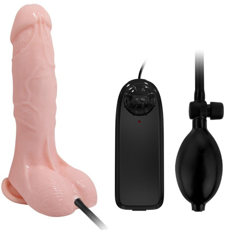BAILE - DILDO VIBRANTE E INFLVEL REALISTA 18.8 CM 1