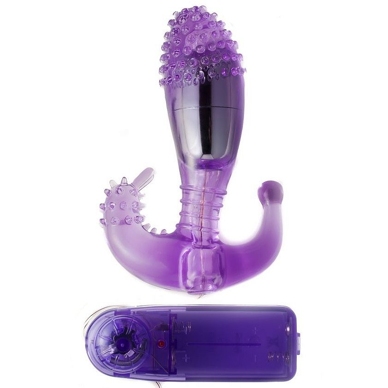 BAILE - ESTIMULADOR VAGINAL E ANAL LILAC COM VIBRAO 1