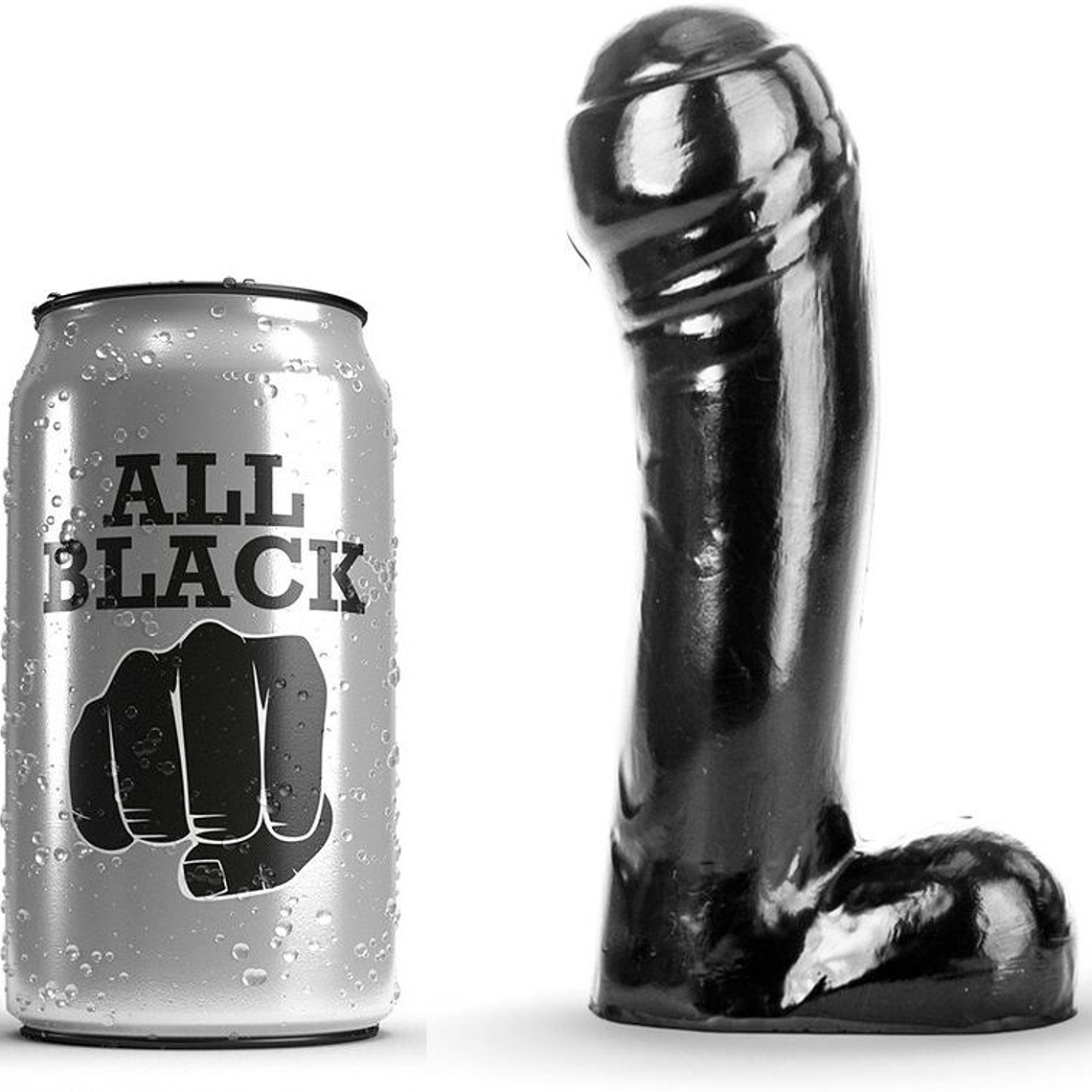 ALL BLACK - DILDO PRETO 15 CM 1