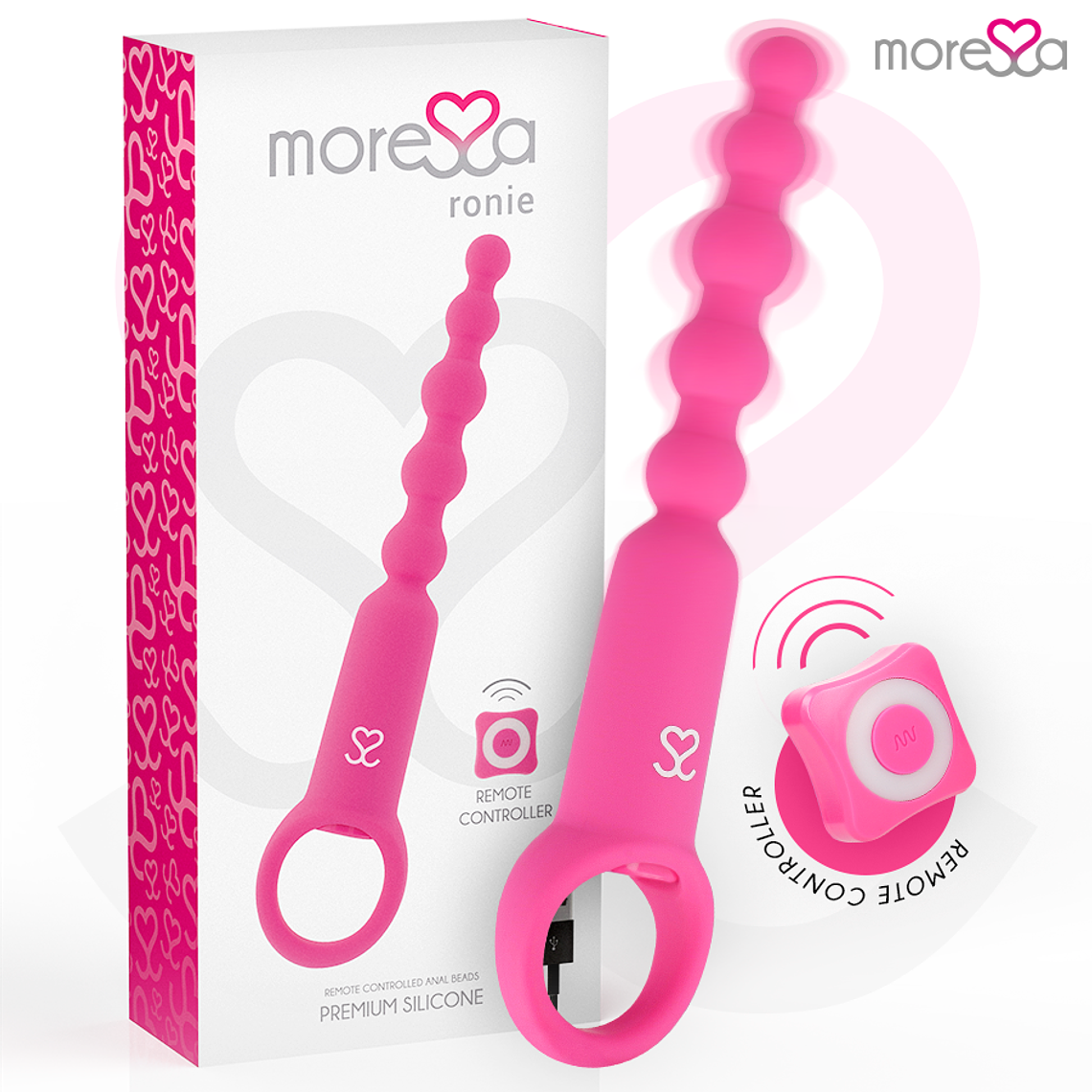 MORESSA - RONIE CONTROLE REMOTO PRAZER ANAL ROSA 1