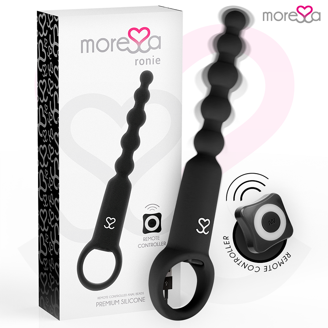 MORESSA - RONIE CONTROLE REMOTO PRETO PRAZER ANAL 1
